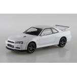 1/32 AOSHIMA NISSAN R34 SKYLINE GT-R WHITE SnapKit