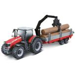  BURAGO Massey Ferguson 8740S 10cm with Tree Forwarder