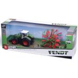 BURAGO Tractor w/whirl rake Fendt 1050 Vario 10cm green